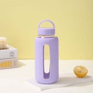 Borosilicate Glass Water Bottle With Sleeve