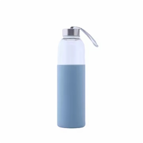 Borosilicate Glass Water Bottle with Silicone Sleeve