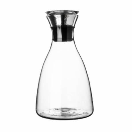 Borosilicate glass water carafe with Stainless Steel Lid
