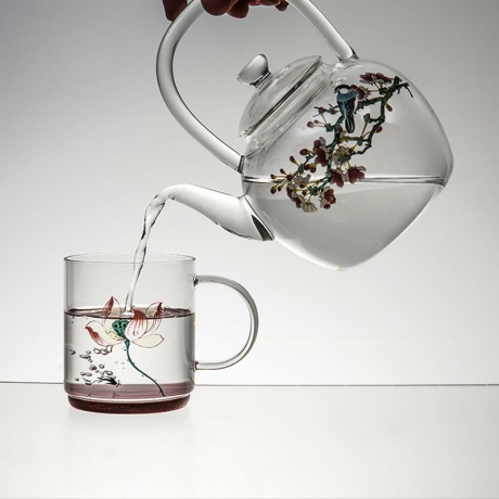 Chinese Glass Teapot