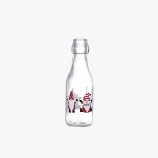 Christmas Glass Bottle