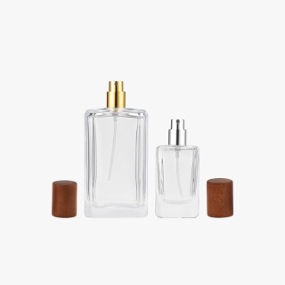 Clasp Perfume Bottle with Bamboo lid 