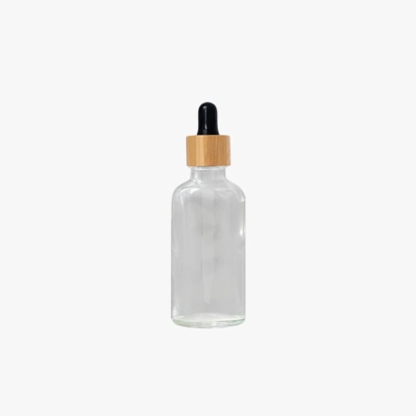 Clear Bamboo Dropper Bottle