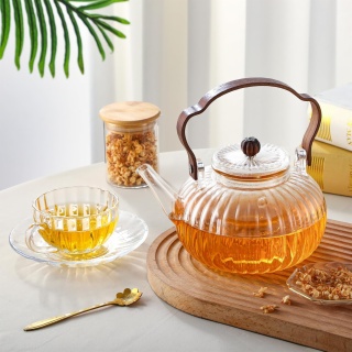 Clear Borosilicate Glass Tea Maker Water Kettle