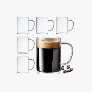 Clear Borosilicate Glass Teacups