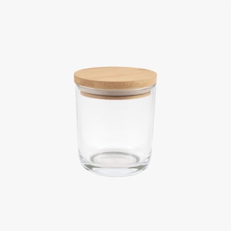 Clear Candle Vessels With Lids