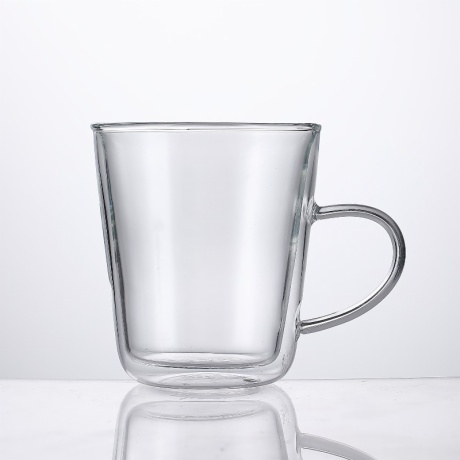 Clear Double Walled Espresso Glasses with Handle