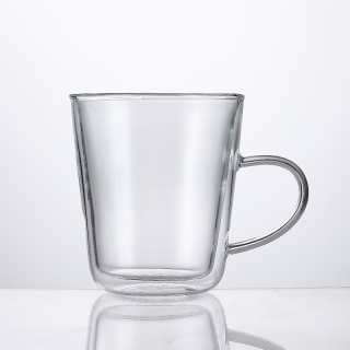 Clear Double Walled Espresso Glasses with Handle