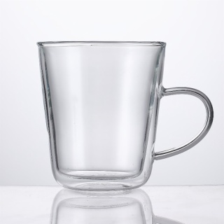 Clear Double Walled Espresso Glasses with Handle