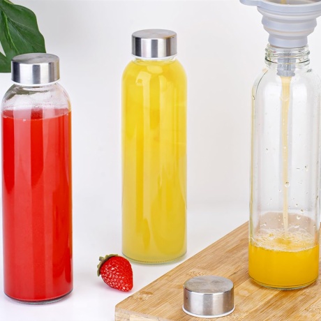 Clear Glass Juice Bottles