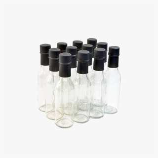 Clear Glass Woozy Bottles
