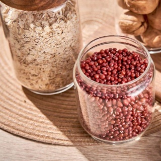 Clear High Borosilicate Food Storage Canisters with Lids