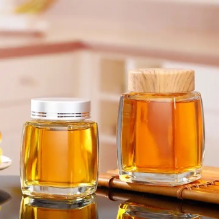 Clear Honey Jar