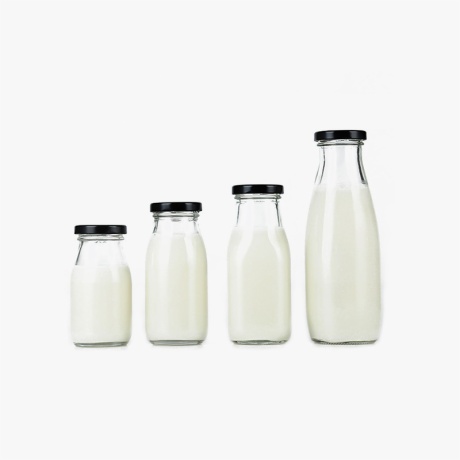 Clear Milk Jars