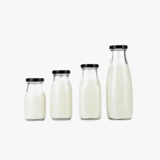 Clear Milk Jars