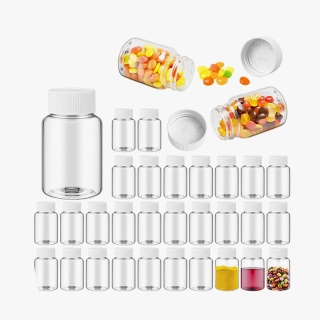 Clear Pill Bottle Plastic Medicine Bottle