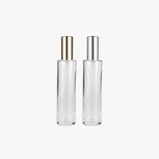 clear round perfume bottles