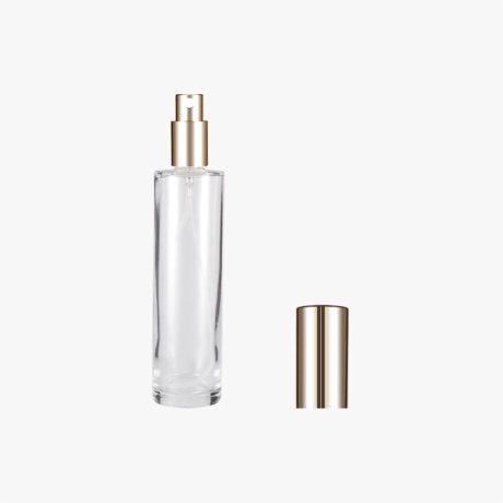 clear round perfume bottles