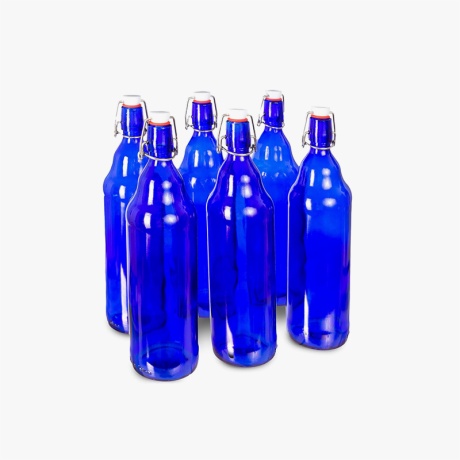 Cobalt Blue Swing Top Bottles