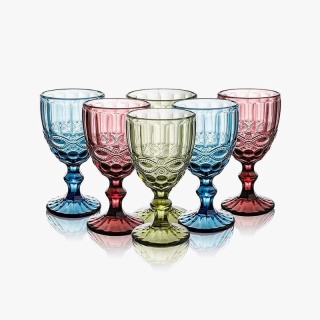 Colored Glass Goblets