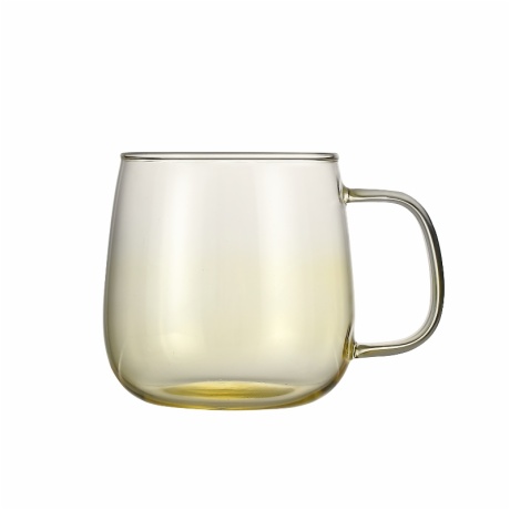 colored glass tumbler with handle