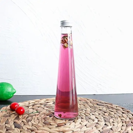 Cone Shape Glass Bottle