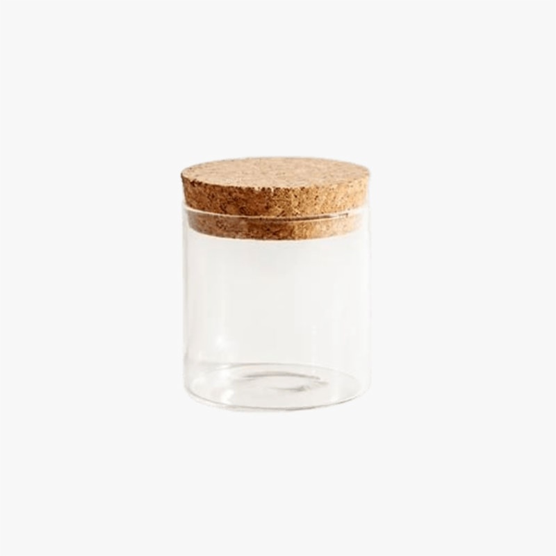 2 Glass Jars With Cork Lids Pack of 10 Cute Glass Bottles for
