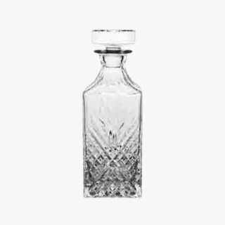 crystal whisky bottle