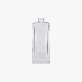 Cube glass perfume bottle