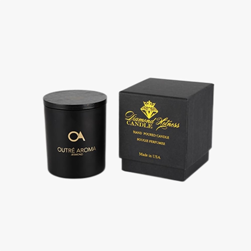 Round Bottom Matte Black Luxury Customized Metallic 16 Oz 12 Oz Candle Jars  with Lids - China Candle Jars and Jar price