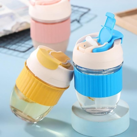 Drink Bottle with Straw