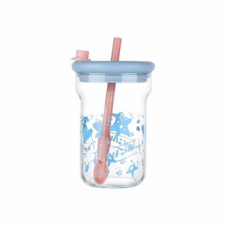 Drinking Jars with Lids and Straws