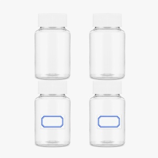 Empty Clear Plastic Pill Bottles