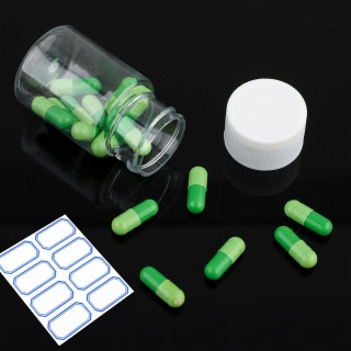 Empty Clear Plastic Pill Bottles