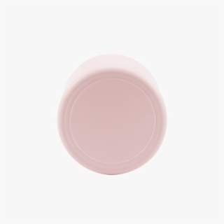 empty pink candle jar