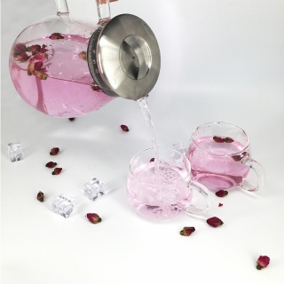 Flower Tea Glass Teapot