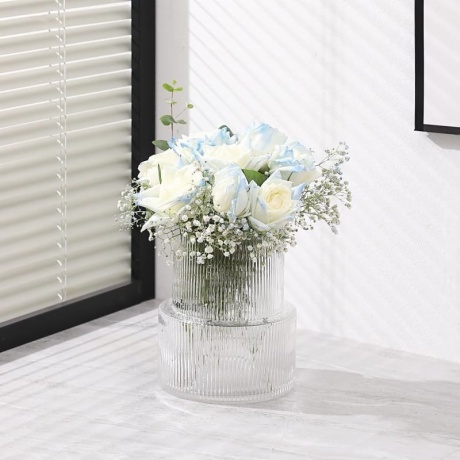 Fluted Glass Vase