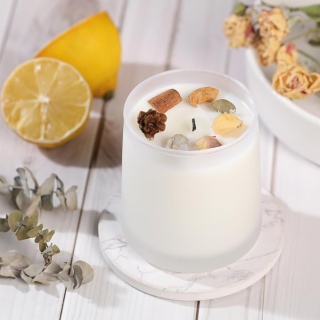 Frosted Borosilicate Glass Candle Jars