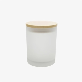 Frosted Glass Candle Jar 