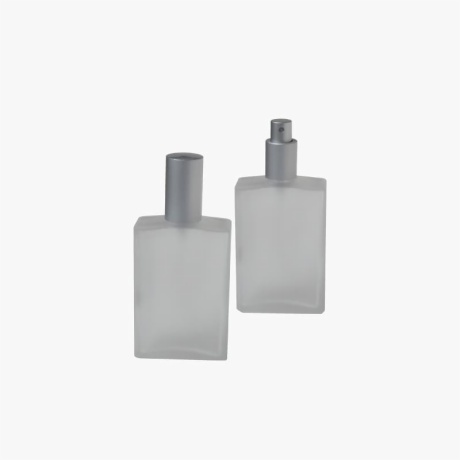 Frosted Gray Perfume Bottle