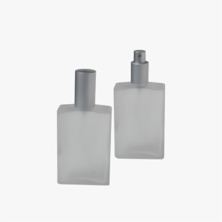 Frosted Gray Perfume Bottle