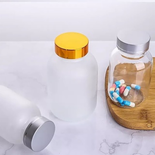 Frosted Pill Bottle