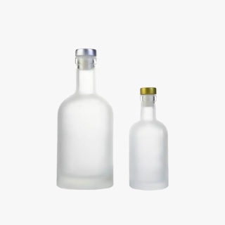Frosted Wine Bottles