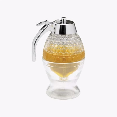 Glass Beehive Honey Pot