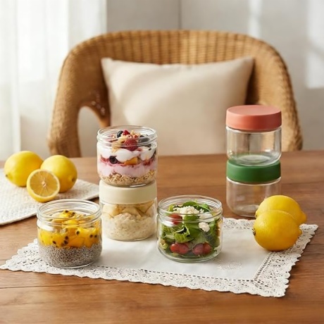 Glass Borosilicate Yogurt Storage Jar
