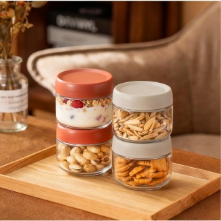 Glass Borosilicate Yogurt Storage Jar