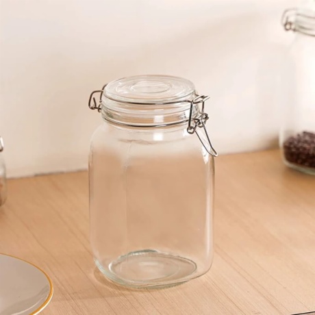 Glass Canister with Airtight Lid