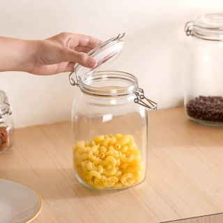 Glass Canister with Airtight Lid