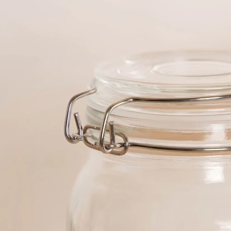 Glass Canister with Airtight Lid