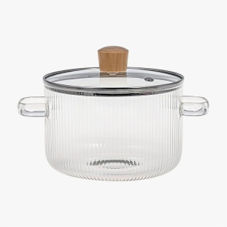 Glass Cooking Pot with Lid